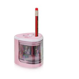 Peach electric universal sharpener for all pencils, PO102, pink