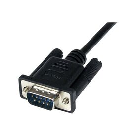 StarTech.com 1m Black DB9 RS232 Serial Null Modem SCNM9FM1MBK