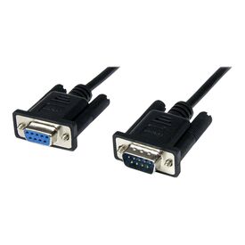 StarTech.com 1m Black DB9 RS232 Serial Null Modem SCNM9FM1MBK