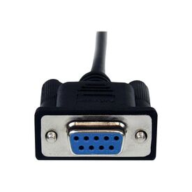 StarTech.com 1m Black DB9 RS232 Serial Null Modem SCNM9FM1MBK