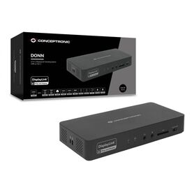 Conceptronic 17 in 1 DisplayLink Docking Station USB 3.2 Gen 2