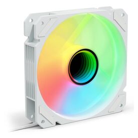 Sharkoon Shark Mirror RGB PWM, white, 120mm case fan  4044951042456