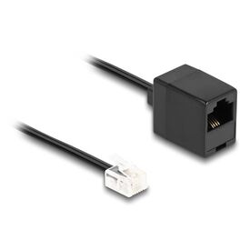 Delock / Phone cable / RJ-11 (M) to RJ-45 (F) / 1 m / fla | 88092