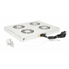 Equip Cooling Fans 19', 1U, 4FANS, RAL7035 Grey, Coolin | EZF-4-G