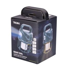 TROIKA NIGHT OWL, Battery powered camping lantern, Bla | TOR20/BK
