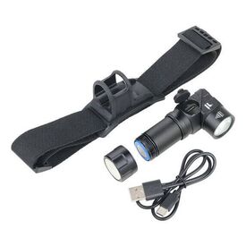 TROIKA ECO KNICKLICHT MICRO, Hand flashlight + Headban | TOR25/BK