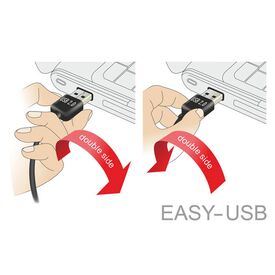 Delock EASY-USB / USB cable / Micro-USB Type B (M) to USB | 83846
