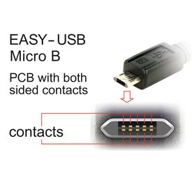 Delock EASY-USB / USB cable / Micro-USB Type B (M) to USB | 83846