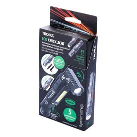 TROIKA ECO KNICKLICHT, Hand flashlight + Headband flas | TOR55/BK