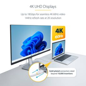 StarTech.com 10ft (3m) Premium Certified H | HDMI2-CABLE-4K60-10W