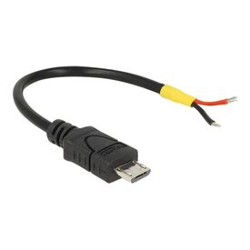 DeLOCK USB 2.0 Micro-B male &gt 2 x open wires / Power ca | 85251