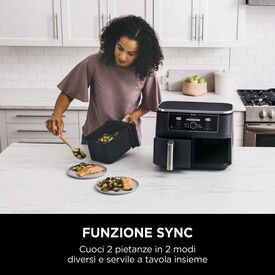 Ninja Foodi MAX Dual Zone AF400EU / Hot air fryer / 9.5 litres /