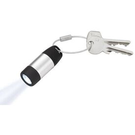 TROIKA ECO CHARGE, Keychain flashlight, Black, Grey, M | TOR40/SI