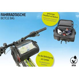 TROIKA BKB30/BK / Front / Bicycle bag / Nylon