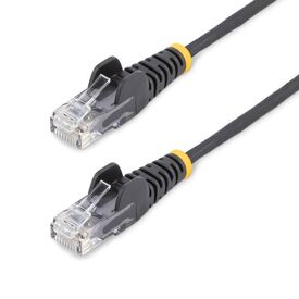 StarTech.com 5m Black Slim CAT6 Ethernet Cable, Snag | N6PAT5MBKS