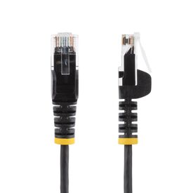 StarTech.com 5m Black Slim CAT6 Ethernet Cable, Snag | N6PAT5MBKS