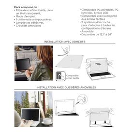 Mobilis / Display privacy filter / desktop/laptop screen | 016271