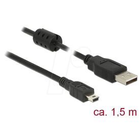 DeLOCK / USB cable / USB (M) to mini-USB Type B (M) / USB | 84913