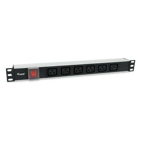 Equip 6-Outlet C19 Power Distribution Unit, on off Switch 333319
