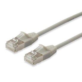 Equip Cat6A F FTP Slim Patch Cable, 0.15m, Beige 606172