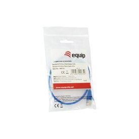 Equip Cat6A F FTP Slim Patch Cable, 0.15m, Blue 606176