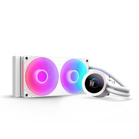 NZXT Kraken Plus RGB 240, All-in-one liquid cooler, 12 cm, White