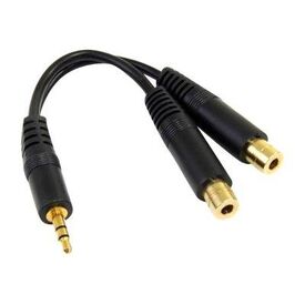 StarTech.com 6 in. 3.5mm Audio Splitter Cable Stereo MUY1MFF