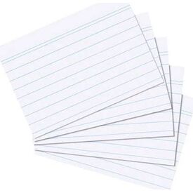 Herlitz index cards A6 lined  white 100 pieces 1150606