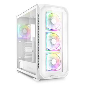 Sharkoon AK5G RGB, Midi Tower, PC, White, ATX, 4044951041848