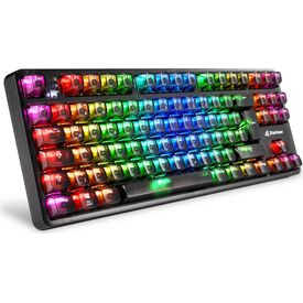 Sharkoon Gaming Tastatur Crystal Shark schwarz DE 4044951040124