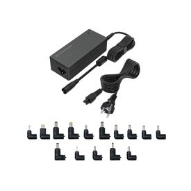 Conceptronic 90W Universal Laptop Charger, 15 Charging Tips incl.