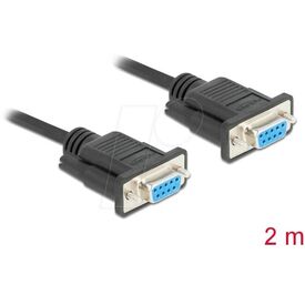 Delock / Serial cable / DB-9 (F) to DB-9 (F) / 2 m / thum | 86605