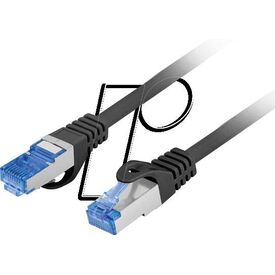 Lanberg PCF6A-10CC-1000-BK / 10 m / Cat6a / S/FTP (S-STP) / RJ-45