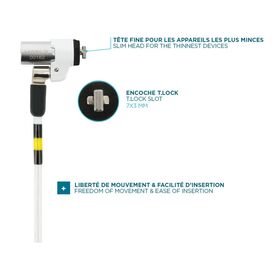 Mobilis Slim Rotating Security Lock Key / Security cable | 001325