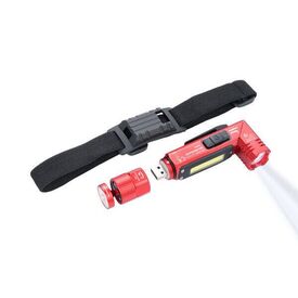 TROIKA ECO KNICKLICHT, Hand flashlight + Headband flas | TOR55/RD