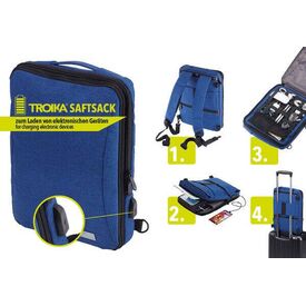 TROIKA SAFTSACK / City backpack / Blue / Monochromatic | RUC71/DB