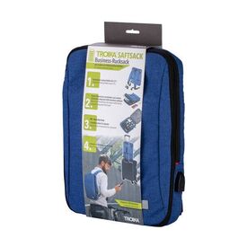 TROIKA SAFTSACK / City backpack / Blue / Monochromatic | RUC71/DB