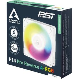 ARCTIC P14 Pro Reverse A-RGB, white , 140mm, 3er-Pack