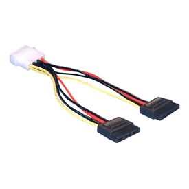 Delock Power cable SATA power (M) to 4 PIN internal power 60102