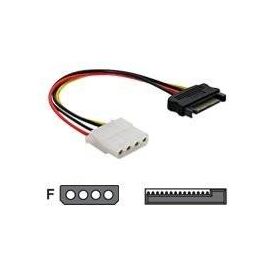 Delock Power cable SATA power (M) to 4 PIN internal power 60115