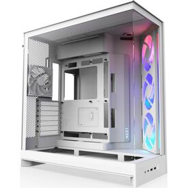 NZXT H9 Flow RGB, Midi Tower, PC, White CMH92FWR1