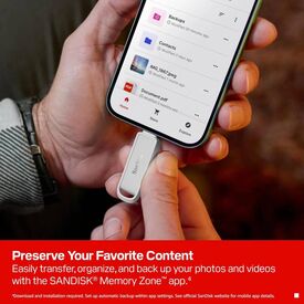 SanDisk Phone Drive with USB-C - Arctic White 512GB, USB-C 3.0