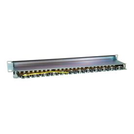 equip Pro Patch panel CAT 6a RJ45 X 24 black 1U 326625