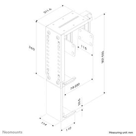 Neomounts CPU-D100 / Mounting kit (CPU mount) / f | CPU-D100BLACK