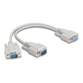 Delock / Serial splitter / DB-9 (F) to DB-9 (M) / 30 cm / | 67160