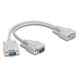 Delock / Serial splitter / DB-9 (F) to DB-9 (M) / 30 cm / | 67160