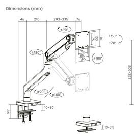 DIGITUS / Mounting kit (monitor mount) / for curved /  | DA-90473