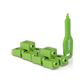 LINDY / LAN port blocker with key / green | 47912