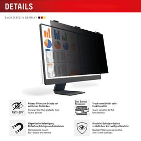 DISPLEX Desktop privacy filter for Universal 22" (16:10)