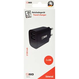2GO Dual-USB Homecharger 2A / Power adapter / 2 A / 2 ou | 794250